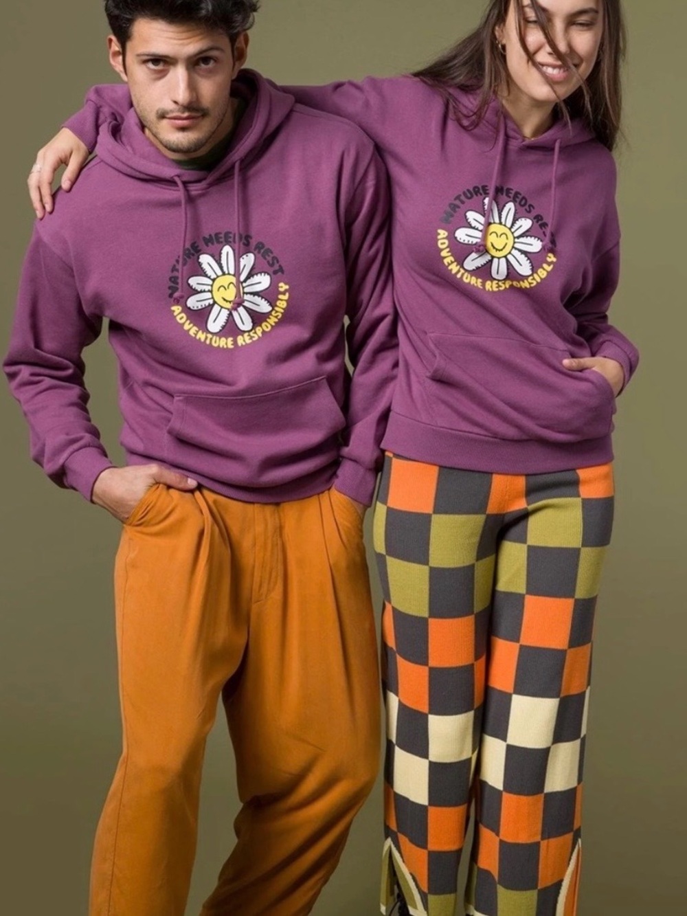 Parks Project Plum Hoodie - Nature Needs Rest - size large
